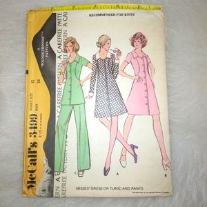MCCALL'S 3499 A Pounds-Thinner for knits Misses Dress Tunic & Pants, siz…